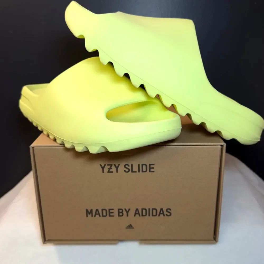 adidas Yeezy Slides “Glow Green” (2021) – GX6138 | 12M